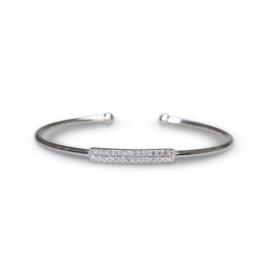925 Silver Cubic Zirconia Bangle