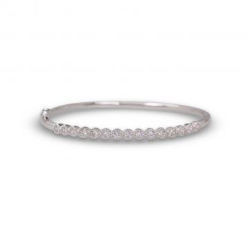 925 Silver Cubic Zirconia Bangle