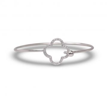 925 Silver Cubic Zirconia Bangle