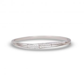 925 Silver Cubic Zirconia Bangle