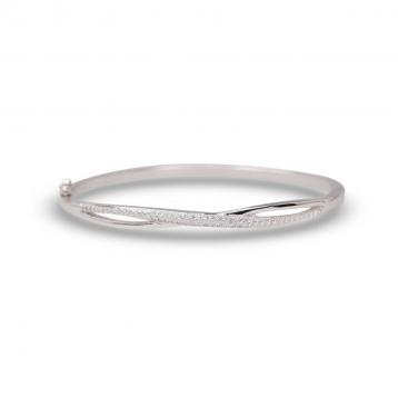 925 Silver Cubic Zirconia Bangle