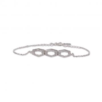 925 Silver Cubic Zirconia Bracelet