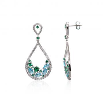 925 Silver Cubic Zirconia Earring
