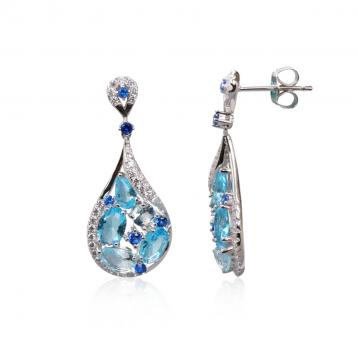 925 Silver Cubic Zirconia Earring