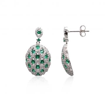 925 Silver Cubic Zirconia Earring