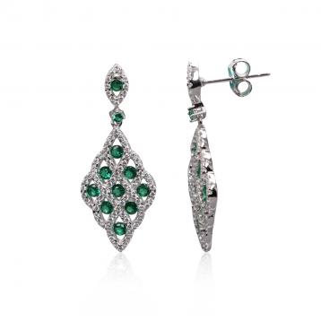 925 Silver Cubic Zirconia Earring