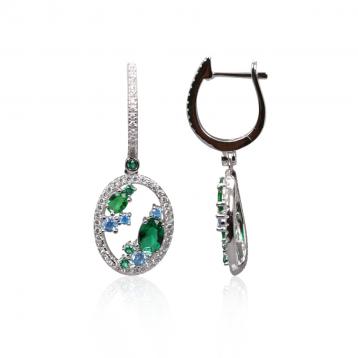 925 Silver Cubic Zirconia Earring