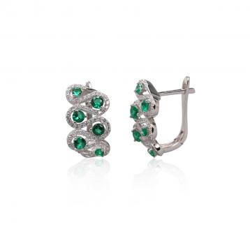 925 Silver Cubic Zirconia Earring