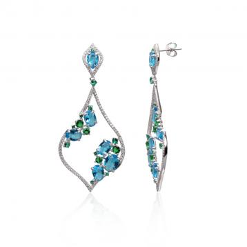 925 Silver Cubic Zirconia Earring