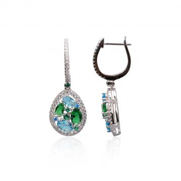 925 Silver Cubic Zirconia Earring