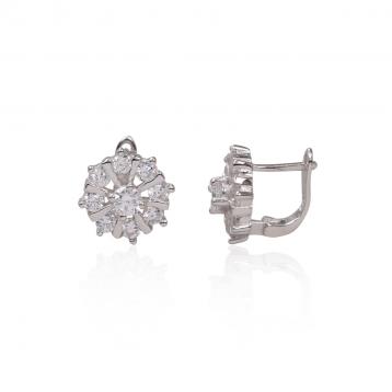 925 Silver Cubic Zirconia Earring