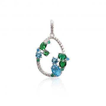 925 Silver Cubic Zirconia Pendant