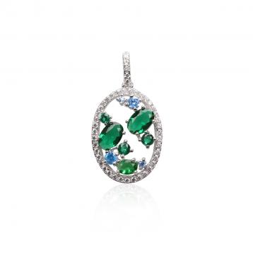 925 Silver Cubic Zirconia Pendant