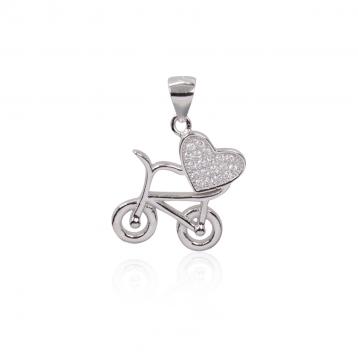 925 Silver Cubic Zirconia Pendant