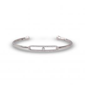 925 Silver Cubic Zirconia Bangle