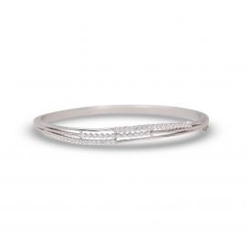 925 Silver Cubic Zirconia Bangle