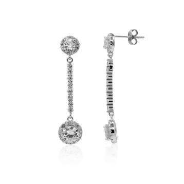 925 Silver Cubic Zirconia Earring