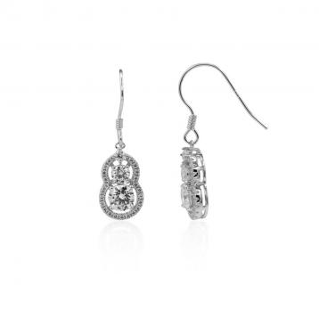 925 Silver Cubic Zirconia Earring