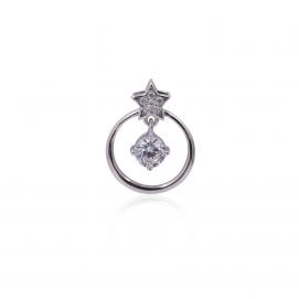 925 Silver Cubic Zirconia Pendant