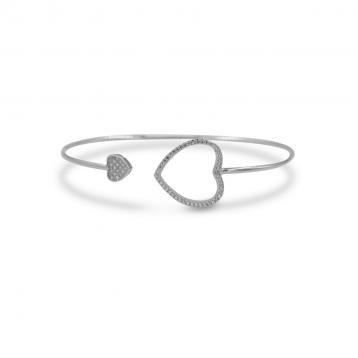 925 Silver Cubic Zirconia Bangle