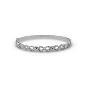 925 Silver Cubic Zirconia Bangle