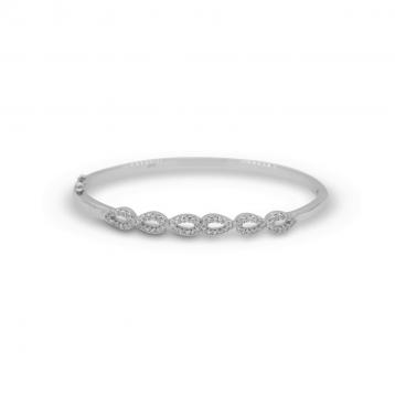 925 Silver Cubic Zirconia Bangle