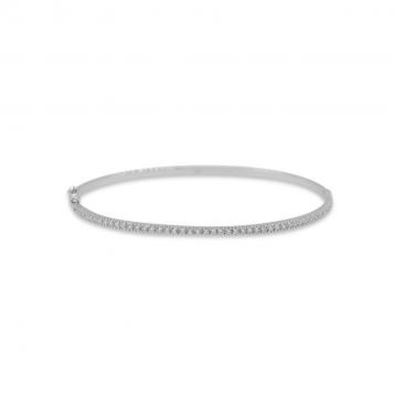 925 Silver Cubic Zirconia Bangle