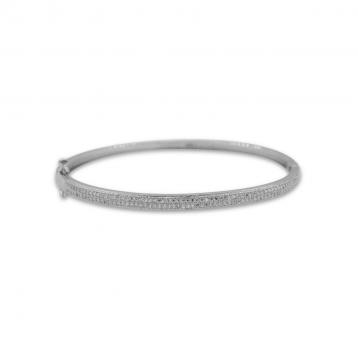 925 Silver Cubic Zirconia Bangle