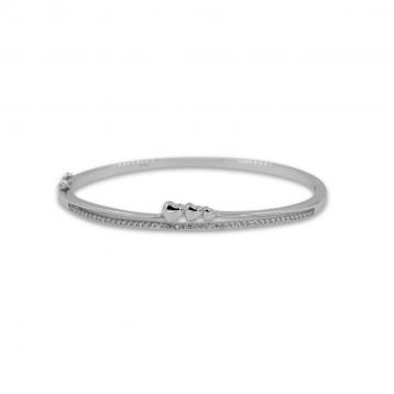 925 Silver Cubic Zirconia Bangle