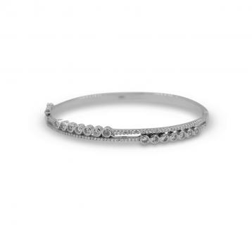 925 Silver Cubic Zirconia Bangle