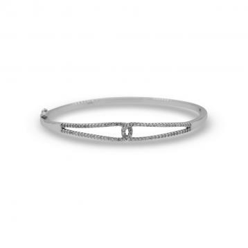 925 Silver Cubic Zirconia Bangle