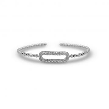 925 Silver Cubic Zirconia Bangle