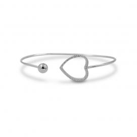 925 Silver Cubic Zirconia Bangle