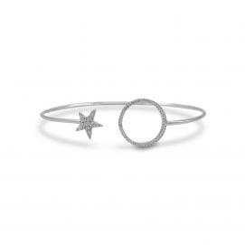 925 Silver Cubic Zirconia Bangle