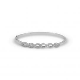 925 Silver Cubic Zirconia Bangle