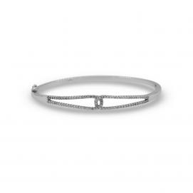 925 Silver Cubic Zirconia Bangle