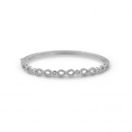 925 Silver Cubic Zirconia Bangle