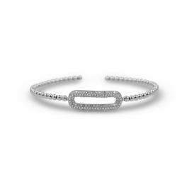 925 Silver Cubic Zirconia Bangle