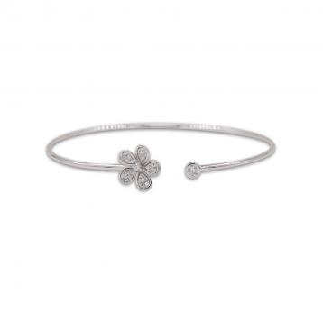 925 Silver Cubic Zirconia Bangle