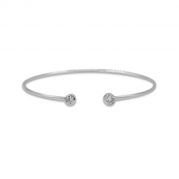 925 Silver Cubic Zirconia Bangle