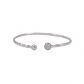 925 Silver Cubic Zirconia Bangle