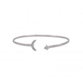 925 Silver Cubic Zirconia Bangle