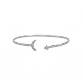 925 Silver Cubic Zirconia Bangle