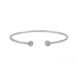 925 Silver Cubic Zirconia Bangle