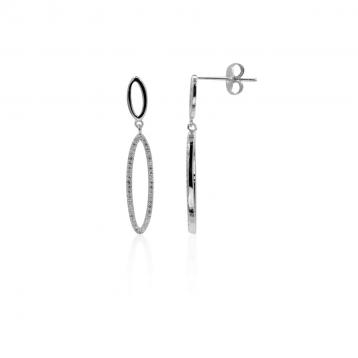 925 Silver Cubic Zirconia Earring