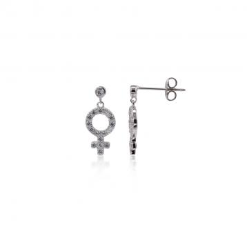 925 Silver Cubic Zirconia Earring