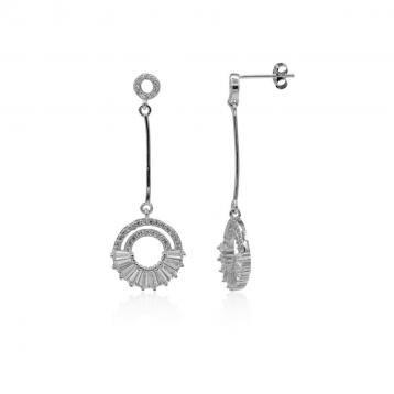 925 Silver Cubic Zirconia Earring