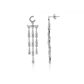 925 Silver Cubic Zirconia Earring