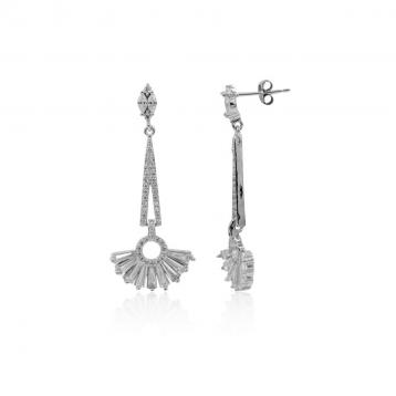 925 Silver Cubic Zirconia Earring