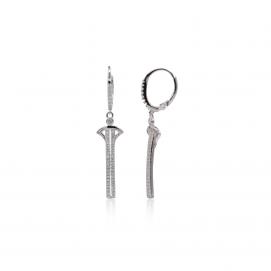 925 Silver Cubic Zirconia Earring